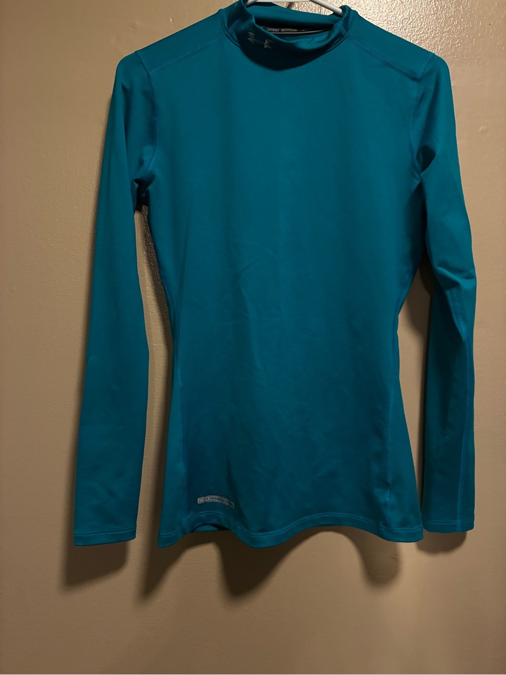 Under Armour Teal ColdGear Mock Long Sleeve Top